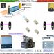 Kit-Automatismo-220V-Cancello-Scorrevole-Traina-6-Quintali-Pignone-Acciaio-Radiocomandi-Lampeggiator