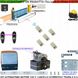 Kit-Automatismo-220V-Cancello-Scorrevole-Traina-6-Quintali-Pignone-Acciaio-Radiocomandi-Lampeggiator