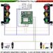 Semaforo-25-LED-Gialli-Alta-Luminosità-Impianto-Semaforico-Rampa-Garage-Ripetitore-Semafori-Lapegg