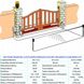 Cancello Elettrico 230V Kit Automatismo Completo Motori Corsa 300 mm Anta Fino 2 Metri Automazione